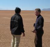TRU President with Client at Salar de Uyuni