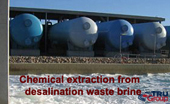 TRU desalination waste brine valuable mineral extraction