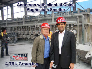 china magnesium metal smelter tru group consultants visit USA europe 