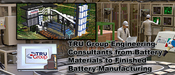 tru group battery materials and lithium battery plant engineering
